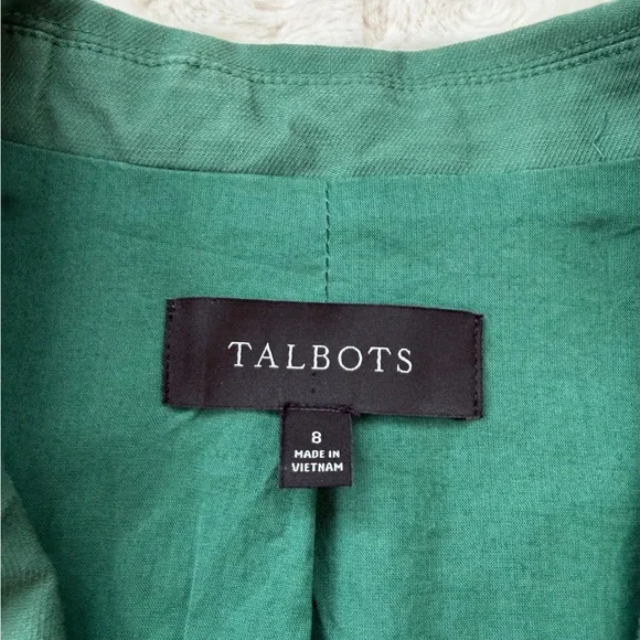 Talbots Green Cropped Blazer - Picture 4 of 6